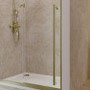 1200mm Black Sliding Door Shower Enclosure 8mm Glass with Extended Handle - Pavo