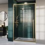 1200mm Black Sliding Door Shower Enclosure 8mm Glass with Extended Handle - Pavo