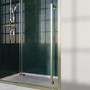 1200mm Black Sliding Door Shower Enclosure 8mm Glass with Extended Handle - Pavo