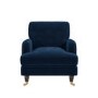 ONLY OPENED - Navy Blue Velvet Armchair - Payton