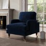ALMOST PERFECT - Payton Dark Navy Velvet Armchair