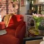 Burnt Orange Velvet Armchair - Payton