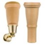 ONLY OPENED - Payton Light Wood Leg Set, 2 x Castor Legs, 2 x Plain Legs