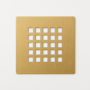 Brushed Brass Grill Waste Cover - Slate Shower Trays