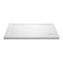 1000x800mm Rectangular 45mm White Stone Resin Shower Tray – Pearl