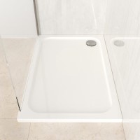 1200x800mm Rectangular 45mm White Stone Resin Shower Tray – Pearl