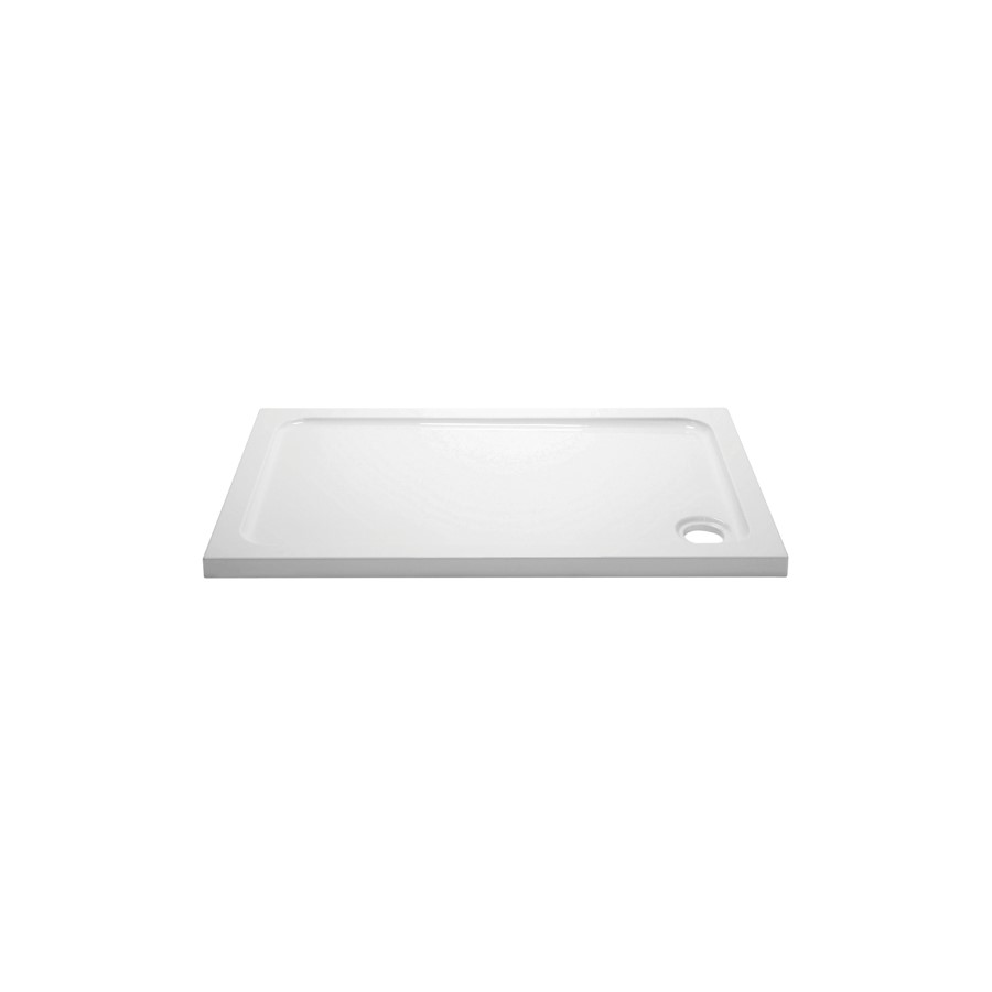 1200x800mm Rectangular 45mm White Stone Resin Shower Tray – Pearl