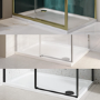 1200x800mm Rectangular 45mm White Stone Resin Shower Tray – Pearl