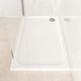 1400x800mm Rectangular 45mm White Stone Resin Shower Tray – Pearl