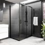 1400x900mm Rectangular 45mm Black Stone Resin Shower Tray – Pearl