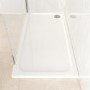 1600x800mm Rectangular 45mm White Stone Resin Shower Tray – Pearl