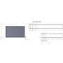 95mm High Riser Kit Pack Suitable For Pearl Rectangular Shower Tray upto 1800 Width