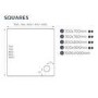 800x800mm Square Anti-Slip 45mm White Stone Resin Shower Tray – Pearl