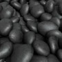 ONLY OPENED - Black Decorative Stone Pebbles for Amberglo Fire