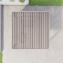 3 x 3m Heavy Duty Aluminium Beige Louvred Pergola & 2 Textilene Side Panels