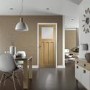 Internal Oak Door with Frosted Glass - Pre-Finished - 1981 x 762 x 35mm - DX - XL Joinery