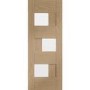 Internal Oak Glazed  Door with Clear Glass - Pre-Finished - 1981 x 686 x 35mm - Perugia - XL Joinery