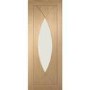 Internal Oak Glazed Door with Clear Glass - Pre-Finished - 1981 x 838 x 35mm - Pesaro - XL Joinery