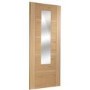 Internal Oak Glazed 1-Light Door with Clear Glass - Pre-Finished - 1981 x 762 x 35mm - Portici - XL Joinery