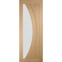 Internal Oak Glazed Door with Clear Glass - Pre-Finished - 1981 x 762 x 35mm - Salerno - XL Joinery
