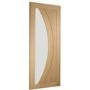 Internal Oak Glazed Door with Clear Glass - Pre-Finished - 2040 x 626 x 40mm - Salerno - XL Joinery