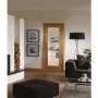 Internal Oak Fully-Glazed Door with Clear Glass - Pre-Finished - 1981 x 610 x 35mm - Pattern 10 - XL Joinery