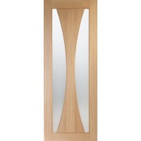 Internal Oak Glazed Door with Clear Glass - Pre-Finished - 1981 x 838 x 35mm - Verona - XL Joinery