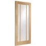Internal Oak Glazed Door with Clear Glass - Pre-Finished - 1981 x 762 x 35mm - Worcester - XL Joinery