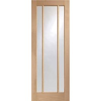 Internal Oak Glazed Door with Clear Glass - Pre-Finished - 1981 x 838 x 35mm - Worcester - XL Joinery