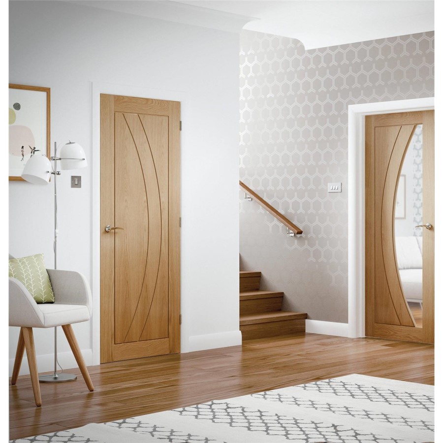 Internal Oak FD30 Fire Door - Pre-Finished - 1981 x 762 x 44mm - Salerno - XL Joinery