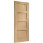 Internal Oak Pre-Finished Shaker 4-Panel Door - Pre-Finished - 1981 x 686 x 35mm - XL Joinery