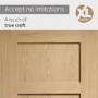 Internal Oak Pre-Finished Shaker 4-Panel Door - Pre-Finished - 1981 x 838 x 35mm - XL Joinery