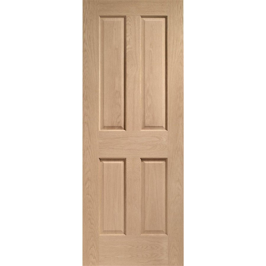 Internal Oak Victorian 4-Panel Door - Pre-Finished - 1981 x 838 x 35mm - Victorian - XL Joinery