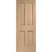 Internal Oak Victorian 4-Panel Door - Pre-Finished - 1981 x 838 x 35mm - Victorian - XL Joinery
