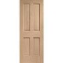 Internal Oak Victorian 4-Panel Door - Pre-Finished - 1981 x 838 x 35mm - Victorian - XL Joinery