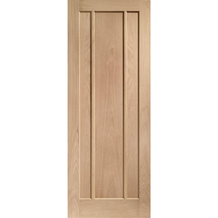 Internal Oak 3-Panel Door - Pre-Finished - 1981 x 762 x 35mm - Worcester - XL Joinery