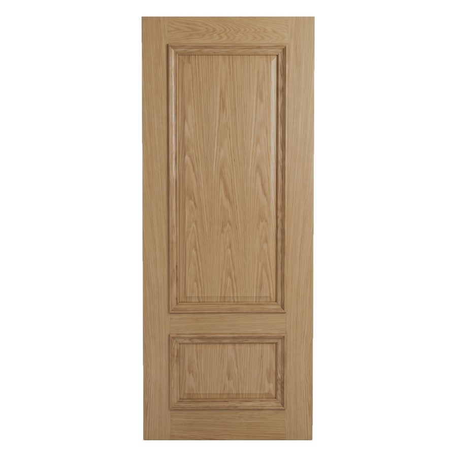 Internal Oak 2-Panel FD30 Fire Door with Raised Mouldings - Pre-Finished - 1981 x 762 x 44mm - Nelson - XL Joinery