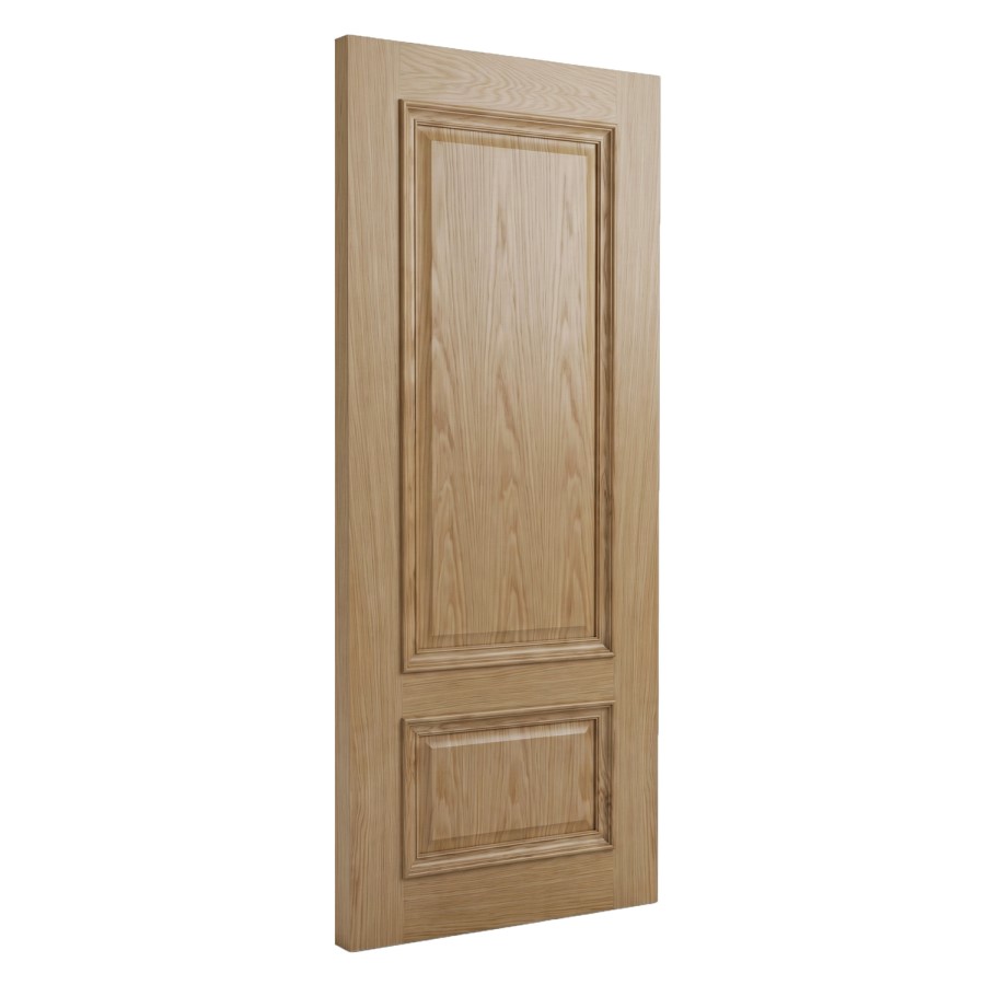 Internal Oak 2-Panel Door with Raised Mouldings - Pre-Finished - 1981 x 838 x 35mm - Nelson - XL Joinery