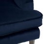 Navy Blue Velvet Kids Armchair - Payton
