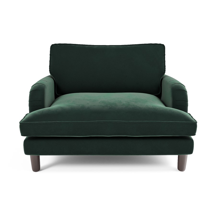Dog Sofa Bed in Green Velvet - Payton