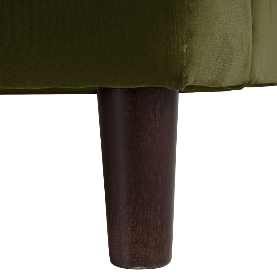 Dog Sofa Bed in Olive Green Velvet - Payton