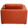 Dog Sofa Bed in Burnt Orange Velvet - Hudson 