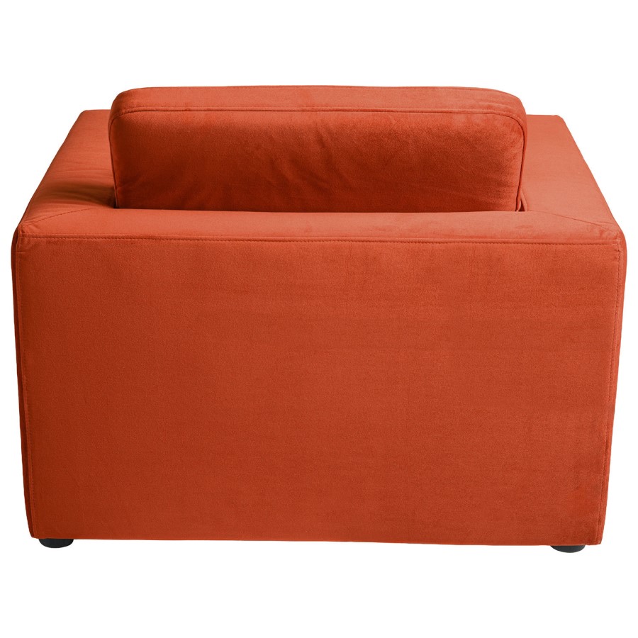 Dog Sofa Bed in Burnt Orange Velvet - Hudson 