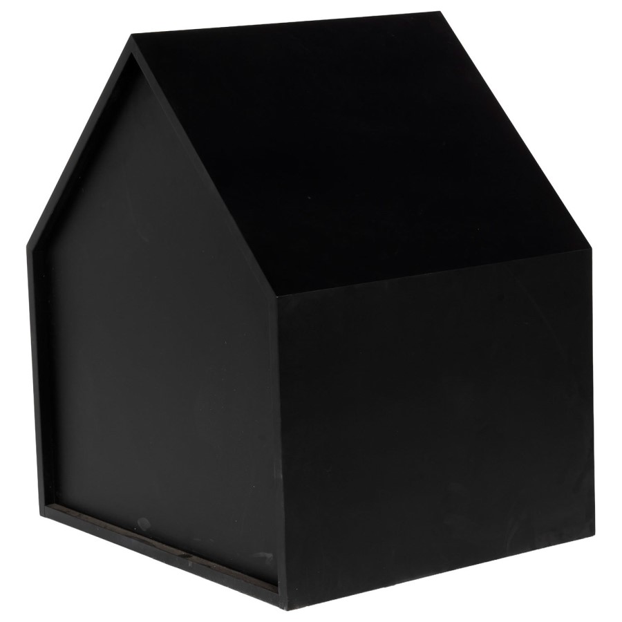 Half Open Wooden Pet House with Quilted Pillow