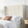 Cream Upholstered Single Bed Frame with Storage Drawer - Phoebe