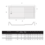 1300x900mm Rectangular Anti-Slip 40mm White Stone Resin Shower Tray – Purity