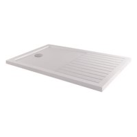 1700x800mm Rectangular 40mm White Stone Resin Shower Tray – Purity