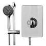 Vidalux 900x900mm White Square Electric Shower Cabin with 9.5kw Triton Electric Shower and Shower Tray