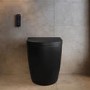 Matt Black Back to Wall Smart Bidet Japanese Toilet - Purificare