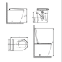 Matt Black Back to Wall Smart Bidet Japanese Toilet - Purificare